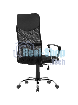 Кресло Defender ATX черный, сетка, 120 кг, механизм качания