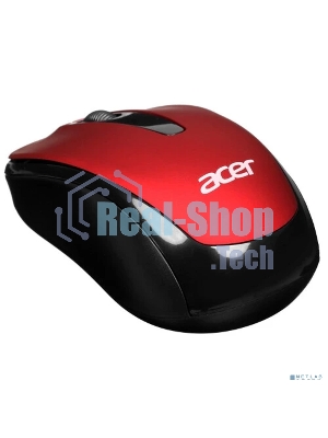 Мышь беспроводная Acer OMR136 красный, 1000 dpi, радиоканал, USB, кнопки - 3