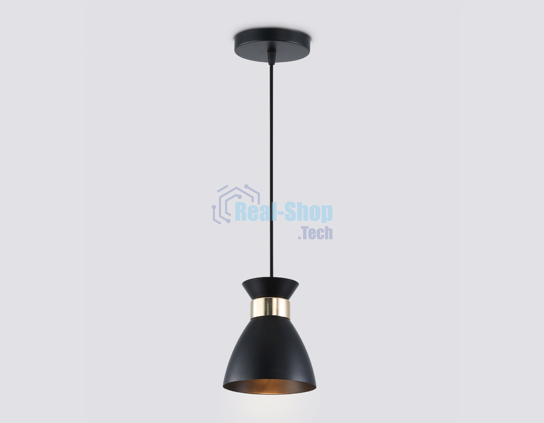 Светильник Ambrella light TR8468 BK/FGD черный/золото E27 max 60W D130*1000