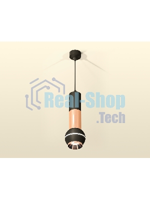 Светильник Ambrella XP1102040 SBK/PPG черный песок/золото розовое полированное MR16 GU5.3 LED 3W 4200K