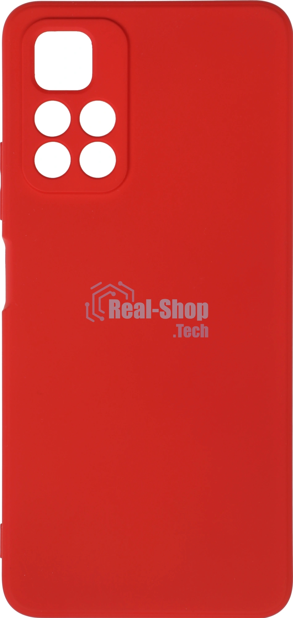 Чехол (клип-кейс) BORASCO Microfiber Case, для Xiaomi Poco M4 Pro, красный