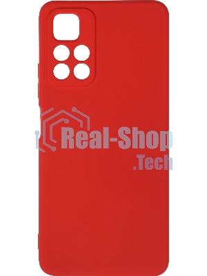 Чехол (клип-кейс) BORASCO Microfiber Case, для Xiaomi Poco M4 Pro, красный