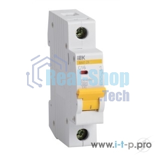 Выключатель автоматический модульный 1п C 4А 4.5кА ВА47-29 ИЭК MVA20-1-004-C