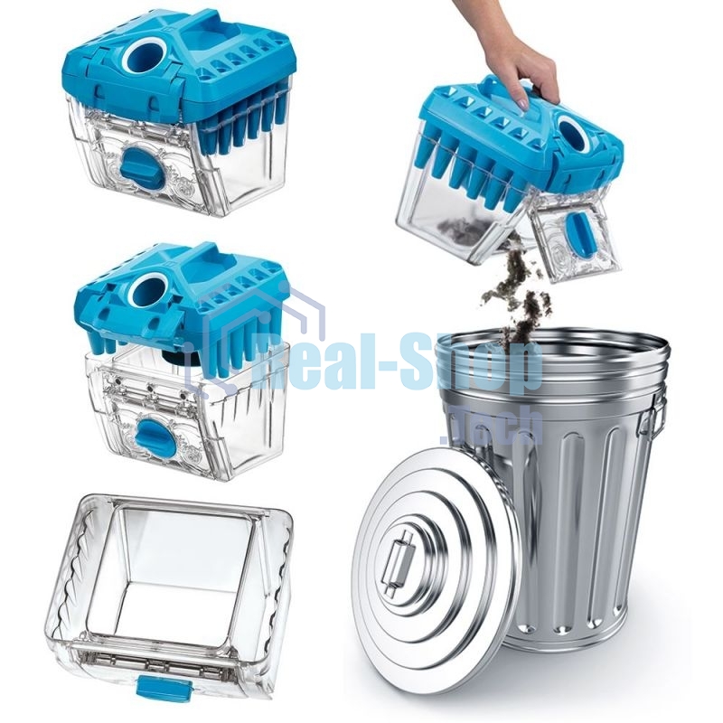 Моющий пылесос Thomas DryBOX Amfibia черный/голубой, 325/1700 Вт, уборка влажная/сухая/сбор жидкости, пылесборник контейнер 2.6 л