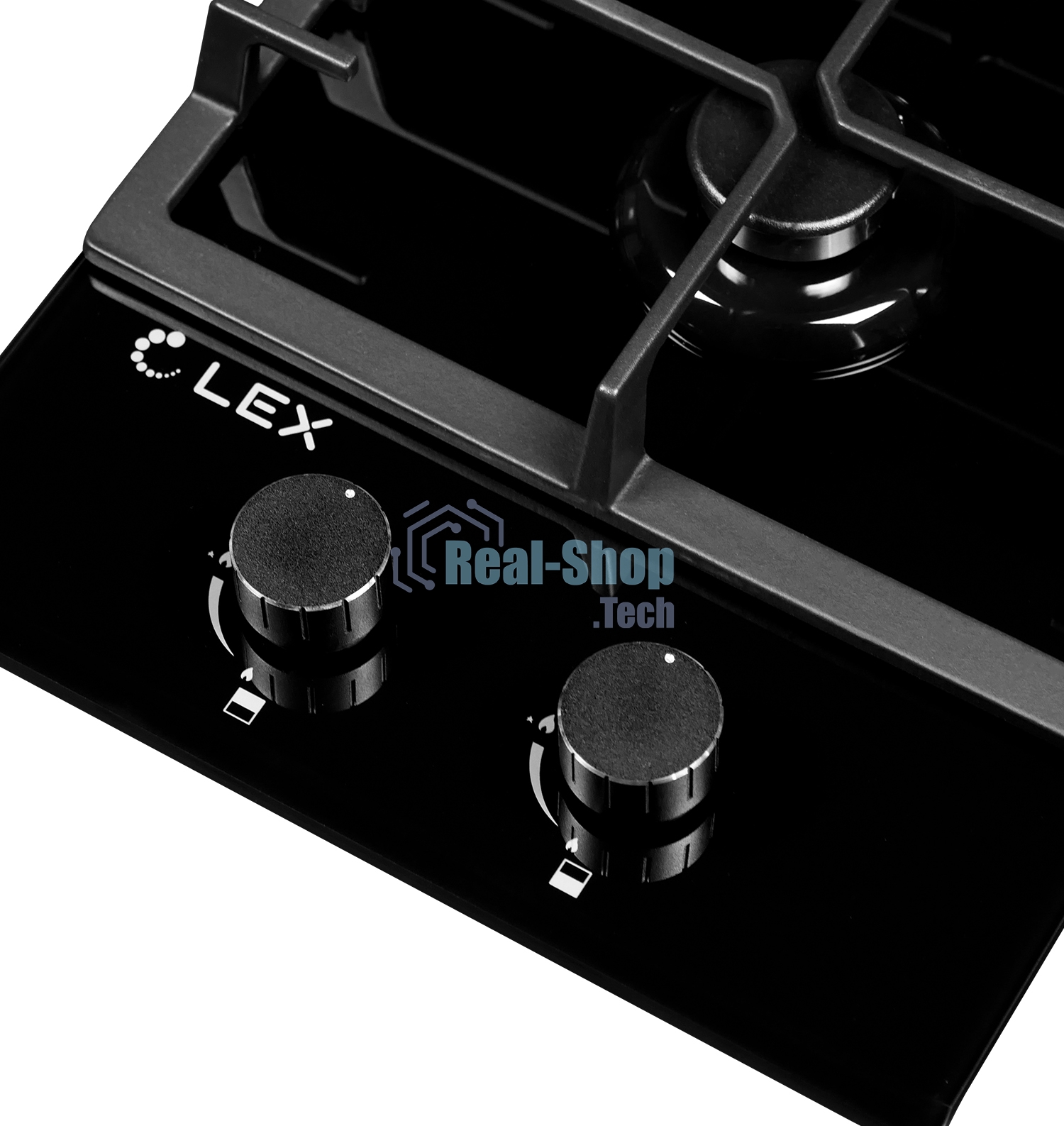 Газовая варочная панель LEX GVG 321 BL2 конфорки газ-контроль электроподжиг