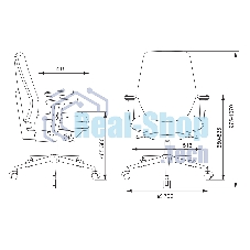 Кресло компьютерное Бюрократ CH-545SL серый 38-417, крестовина металл хром