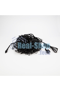 Гирлянда Neon-night Айсикл (Бахрома) светодиодная 5х0,7 м, 152 LED, черный провод каучук, теплое белое свечение