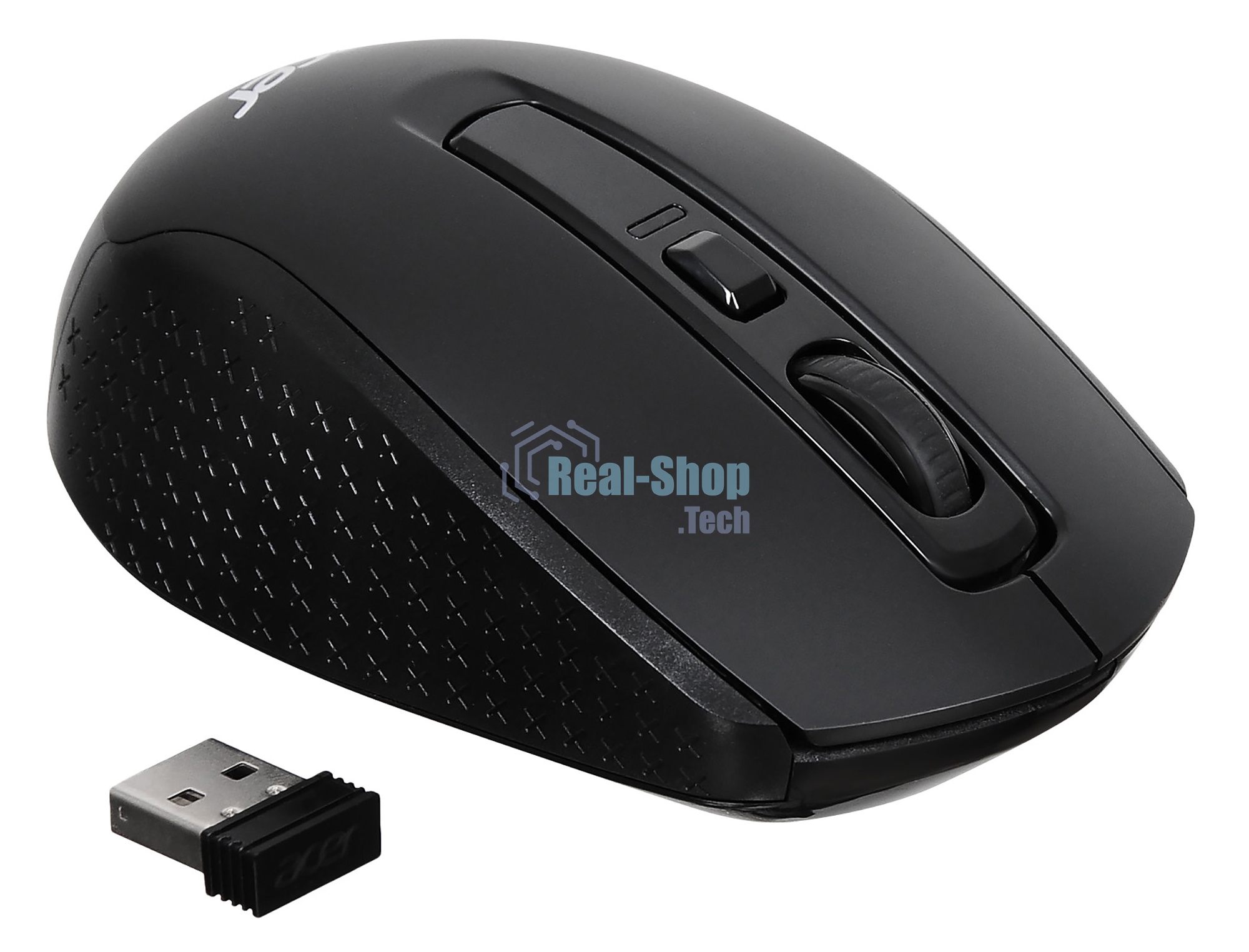 Мышь беспроводная Acer OMR060 черный, 1600 dpi, радиоканал, USB, кнопки - 6