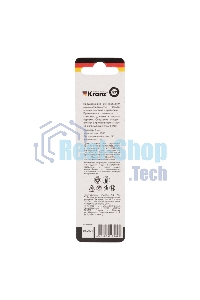 Сверло по металлу Kranz 6,0 мм HSS (1 шт. в упаковке) DIN 338