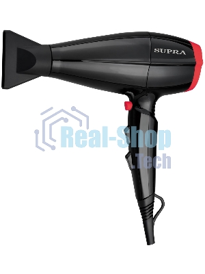 Фен SUPRA PHS-2017M черный/красный