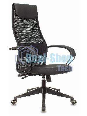 Кресло Бюрократ CH-607 TW-01 черный, сетка, подголовник