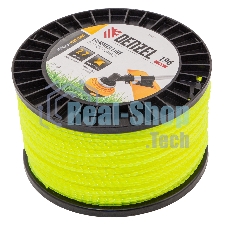 Леска для триммера Denzel витой квадрат, 2,7мм х 196м, на DIN катушке FLEX CORD