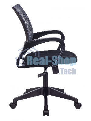 Кресло Бюрократ CH-695N/DG/TW-11 серый/черный, сетка, 120 кг, механизм качания