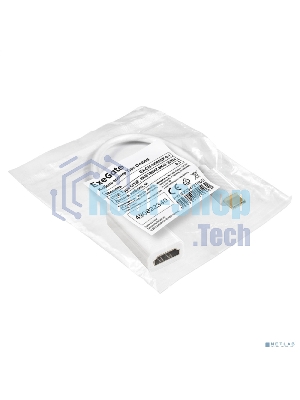 Кабель-адаптер Type-C-HDMI ExeGate EX-CM-HDMI2F-0.1 (USB Type-C/19F, 4K@120HZ 8K@ 30Hz, 0,1м)