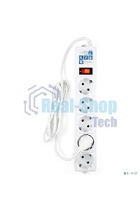 Сетевой фильтр Power Cube B 0,5 м 5 розеток (белый) 10А/2,2кВт