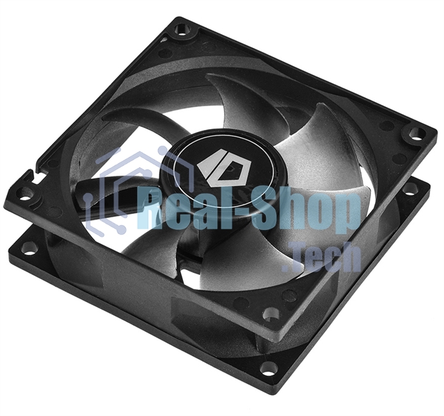 Вентилятор для корпуса ID-Cooling NO-8025-SD черный, 80 мм, 2000 об/мин, 21 дБ, 3 pin