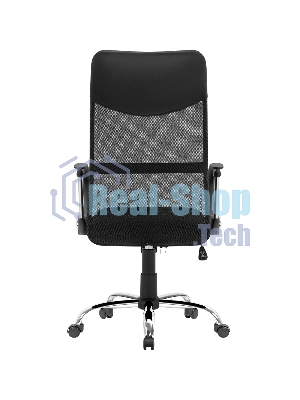 Кресло Defender ATX черный, сетка, 120 кг, механизм качания