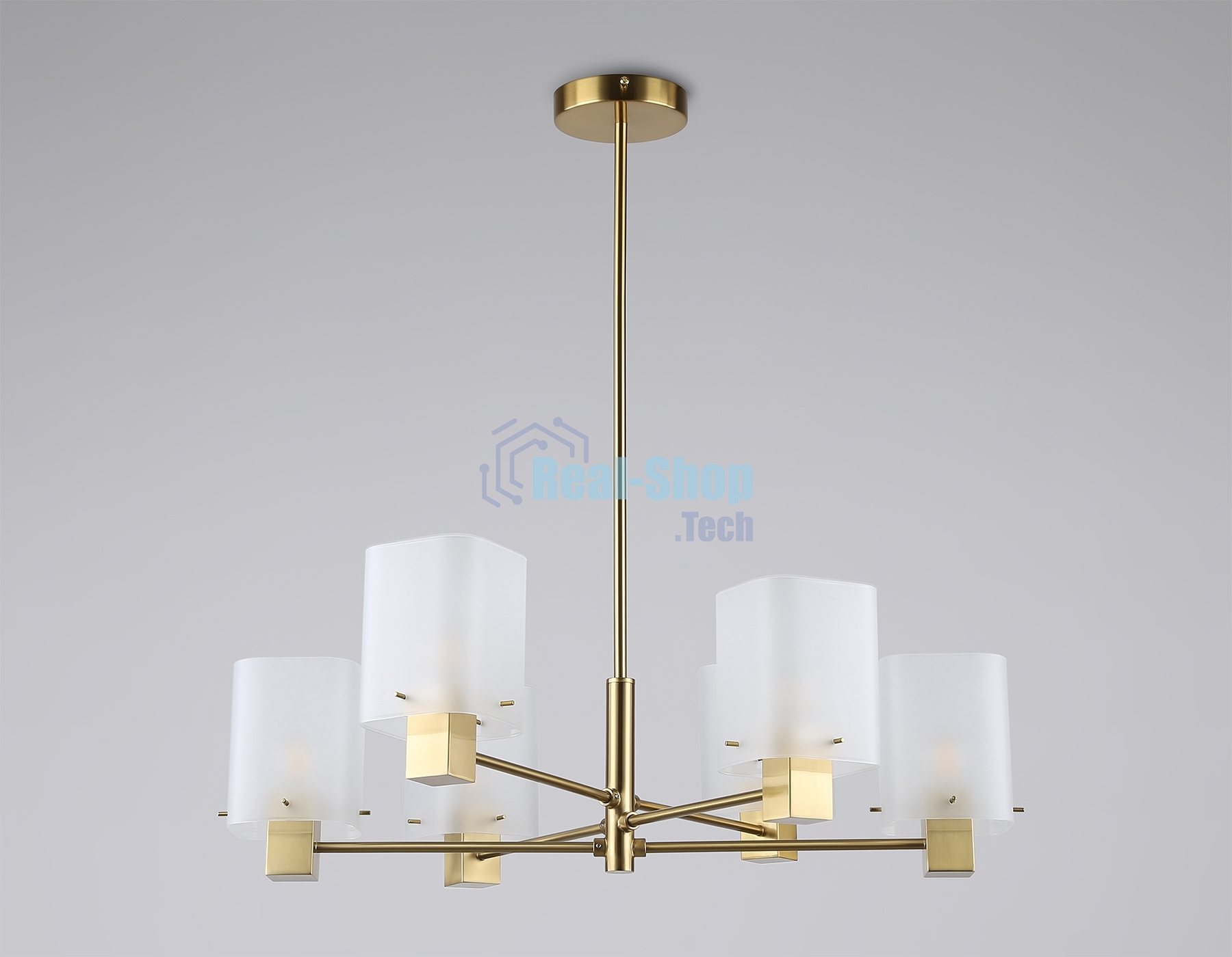 Люстра Ambrella light LH57031/6 BS/SM латунь/дымчатый E14/6 max 40W D690*690