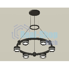Светильник Ambrella light XR92051201/6 SBK/FR черный песок/белый матовый GX53 (A9205, C9232, N8434)