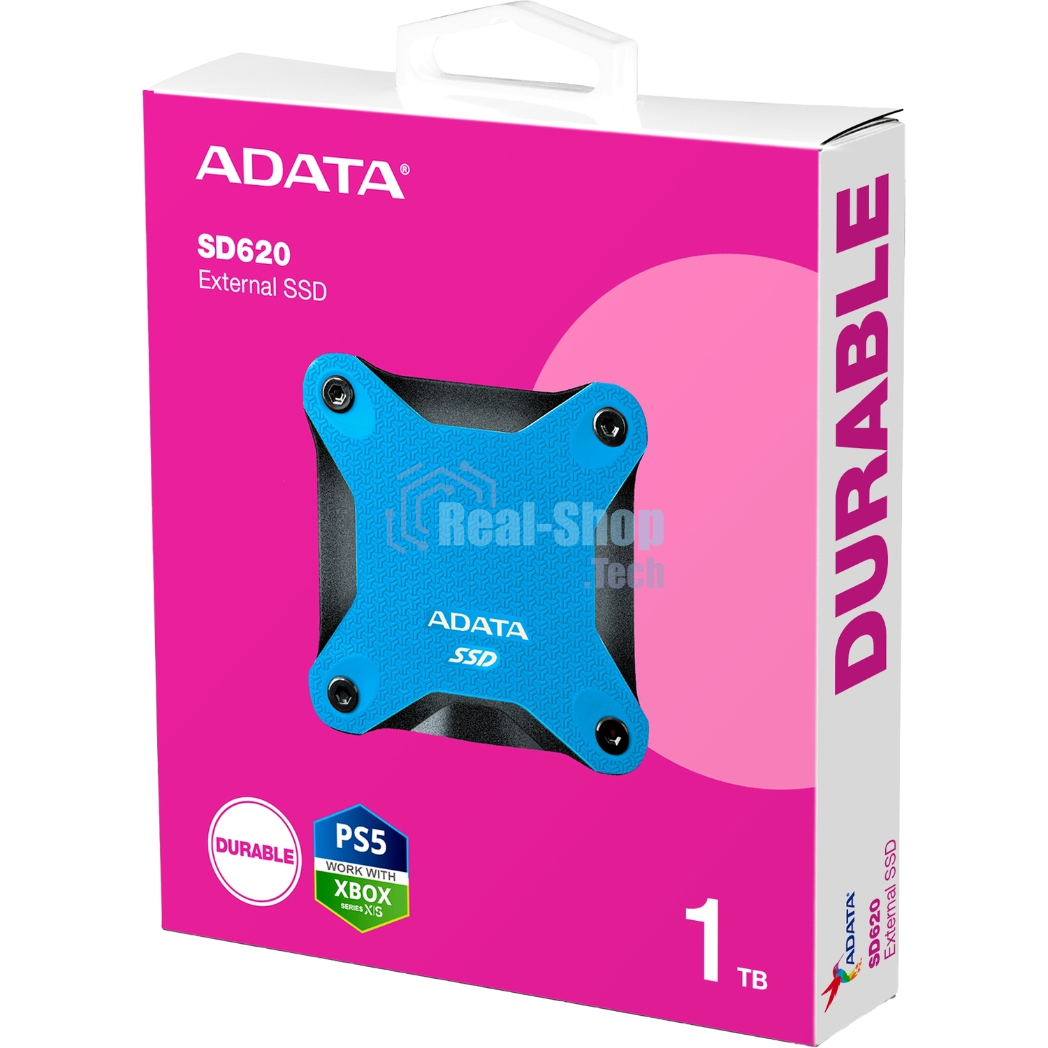 Внешний SSD ADATA SD620, 1TB, USB 3.2 Gen 2 Type-A, R/W 520/460, синий