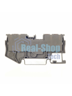 Клемма проходная VPR-2.5-QUATTRO-GY, зажим push-in, 4 точки подключения, 2.5 кв.мм, серый