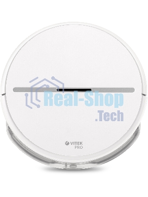 Робот-пылесос Vitek VT-1807 белый, 2500 мAч Li-Ion, уборка сухая/влажная, пылесборник контейнер 0.45 л