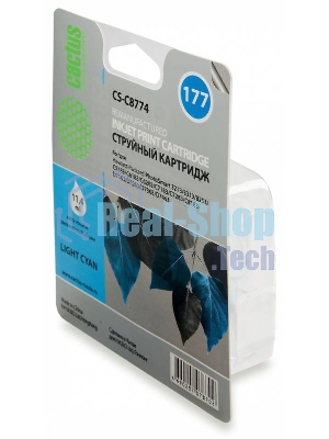 Картридж струйный Cactus CS-C8774 светло-голубой для №177 HP PhotoSmart 3213/3313/8253/C5183/C6183 (