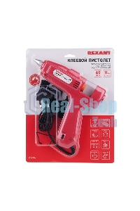 Клеевой пистолет Rexant 60 Вт O 11 мм С КНОПКОЙ (блистер)