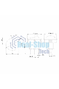 Выключатель клавишный Rexant круглый 250V 3А (3с) ON-OFF желтый с подсветкой Micro