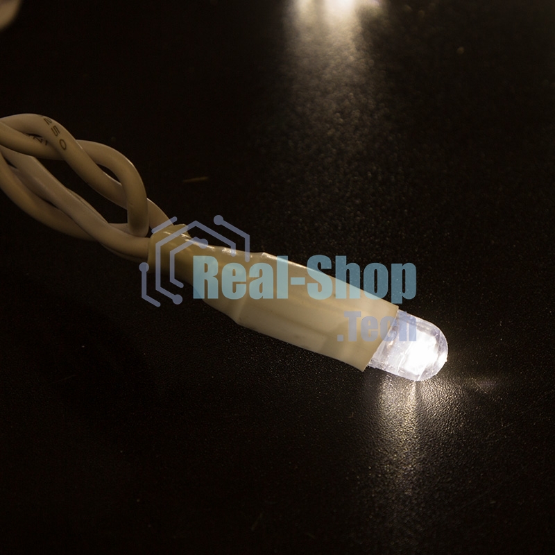 Гирлянда Neon-night Нить 10м, постоянное свечение, белый ПВХ, 24В, теплый белый