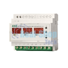 Переключатель фаз автоматический PF-451-1 (2 режима работы: с или без приоритетной фазы. Порог переключения: нижний 140-210В; верхний 240-300В; 3х63А монтаж на DIN-рейке) F&F EA04.005.005