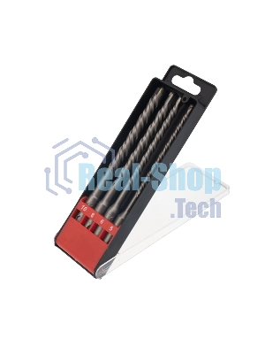 Набор буров по бетону Kranz 5-6-8-10х160 мм, 4 шт., в пластиковой коробке SDS PLUS