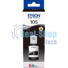 Чернила Epson 105BK C13T00Q140 черный (8000 стр.) (140мл) для Epson L7160/7180