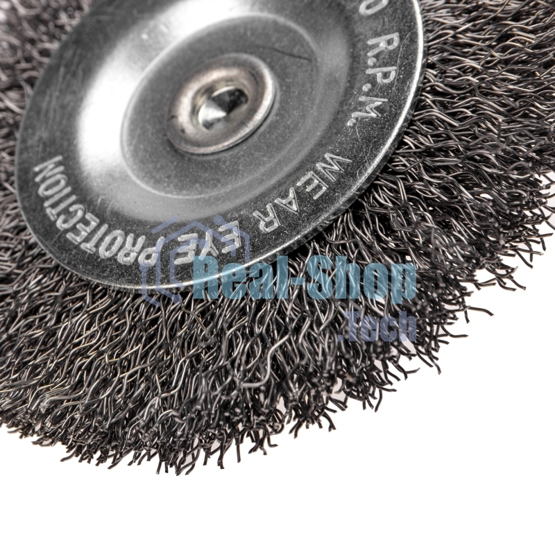 Щетка дисковая для дрели Kranz витая стальная проволока 75 мм