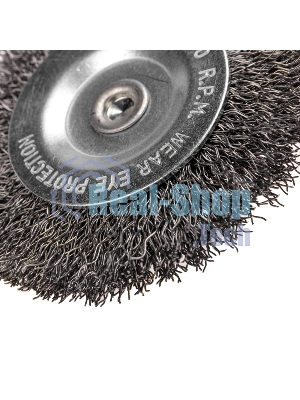 Щетка дисковая для дрели Kranz витая стальная проволока 75 мм