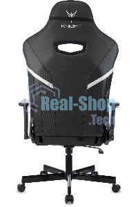 Кресло игровое Knight Thunder 5X черный эко.кожа крестов. металл