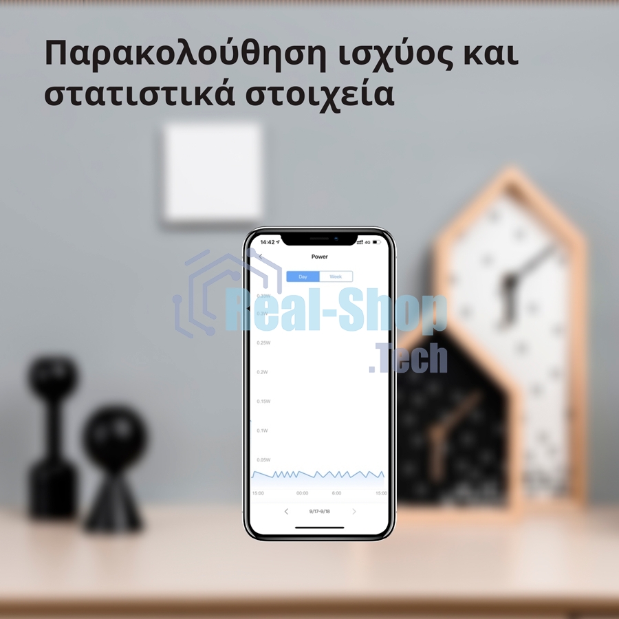Выключатель умный Aqara Smart wall switch H1 ((with neutral, single rocker) WS-EUK03