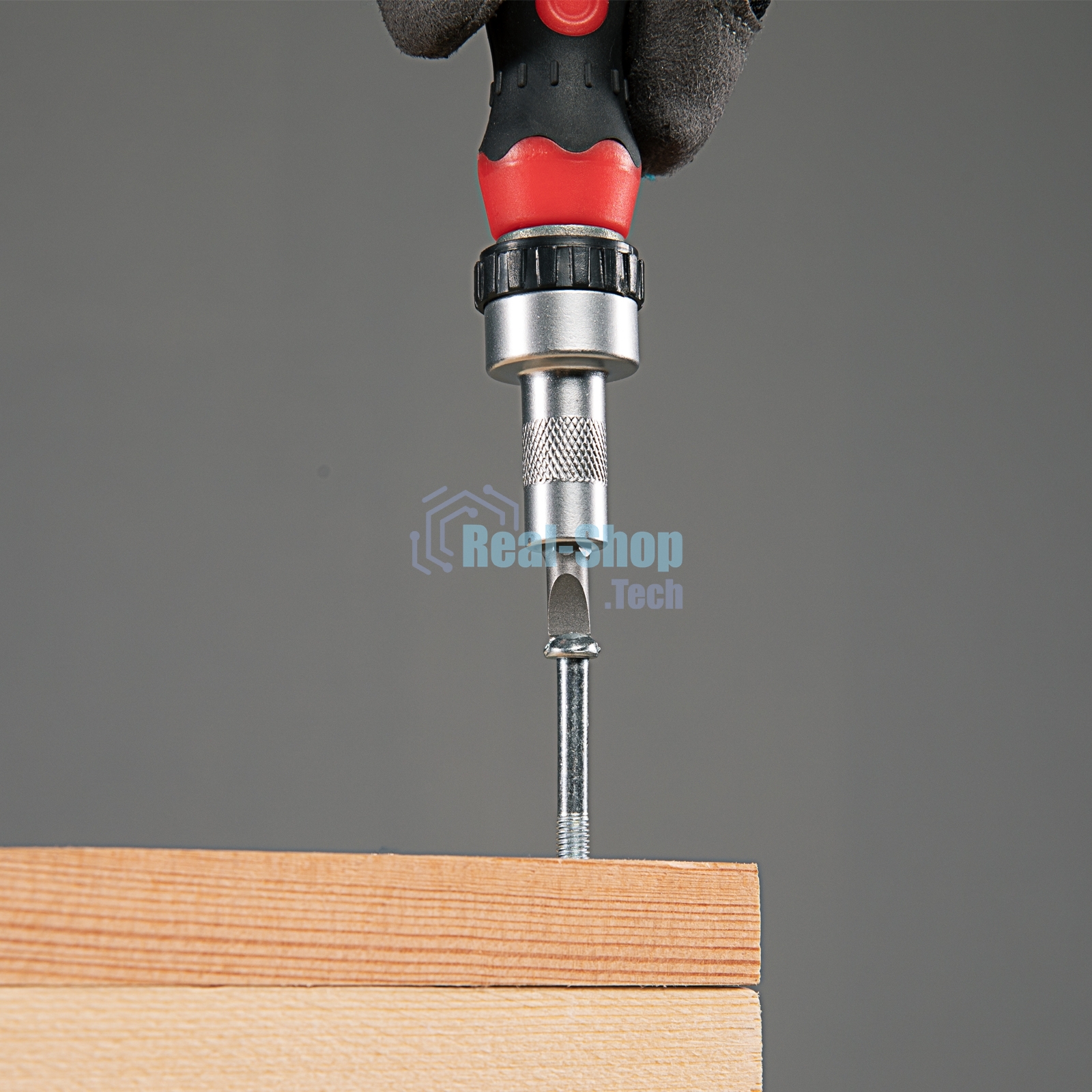 Отвертка реверсивная Matrix с набором бит и насадок торцевых, CrV,1/4