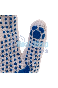 Перчатки трикотажные, с ПВХ точкой, 10 класс Россия