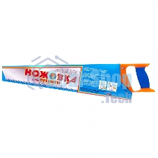 Ножовка по дереву Россия 500 мм, шаг зубьев 6,5 мм, пластиковая рукоятка 23165