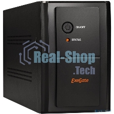 Источник бесперебойного питания ExeGate SpecialPro UNB-2200.LED.AVR.EURO.RJ.USB 2200VA/1300W, LED, AVR, 4 евророзетки, RJ45/11, USB, черный