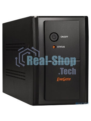 Источник бесперебойного питания ExeGate SpecialPro UNB-2200.LED.AVR.EURO.RJ.USB 2200VA/1300W, LED, AVR, 4 евророзетки, RJ45/11, USB, черный