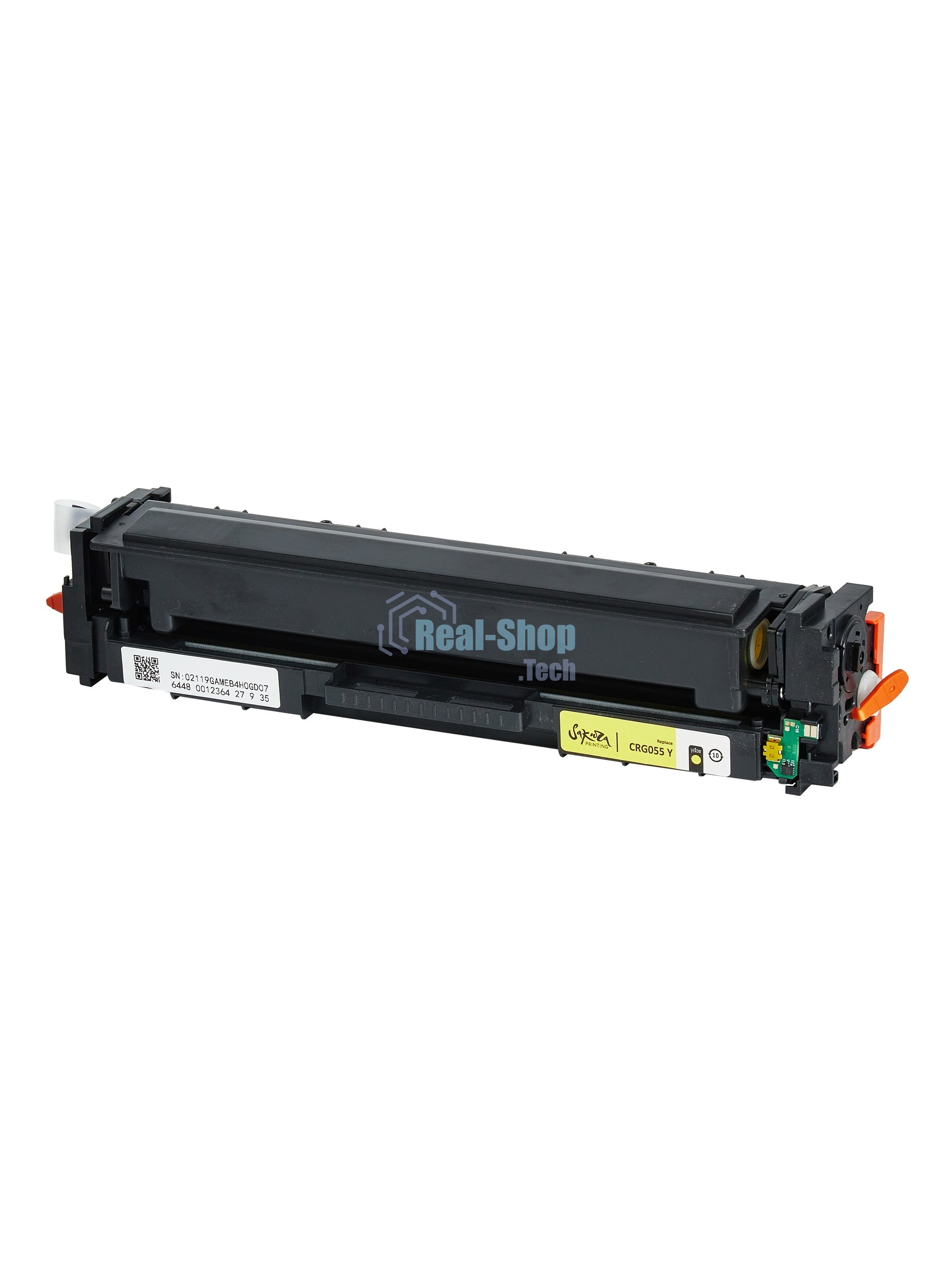 Картридж лазерный Sakura 055Y (3013C002) для Canon LBP664Cx/LBP663Cdw/MF746Cx/MF744Cdw/MF742Cdw, желтый, 2100 к. (чип без счетчика копий)