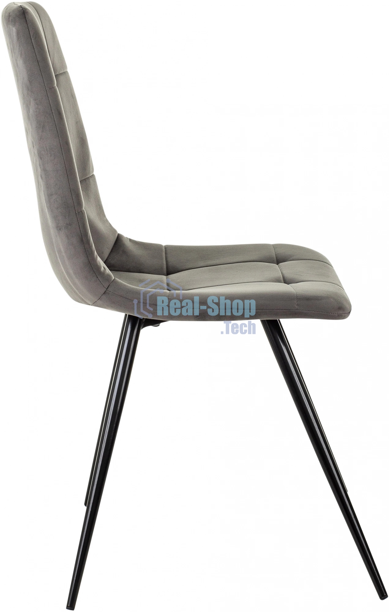 Стул для дома Бюрократ CH-K1_2 комплект 2 шт т. серый Holland 18 металл черный на ножках