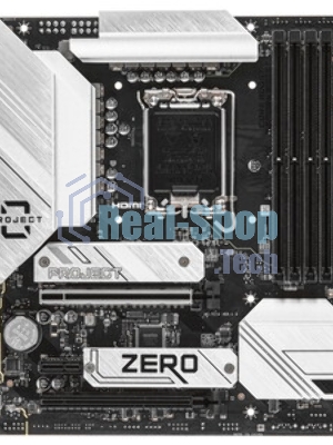 Материнская плата MSI B760M PROJECT ZERO,(Обратное подключение разъемов) LGA 1700, Intel B760, 4xDDR5, 4xSATA, 2xM.2, 1xPCIe 5.0 x16, 1xPCIe 4.0 x4, 1xPCIe x1, 1xHDMI, 1xDP, 3xUSB 3.2 Gen 2, 4xUSB 2.0, 1xUSB 3.2 Gen 2x2, 1x 2.5Gb LAN, 5x3.5 мм, 7.1, mATX