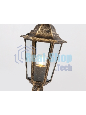 Светильник Ambrella light ST2025 GD/BK/CL золото/черный/прозрачный IP54 E27 max 40W D150*400