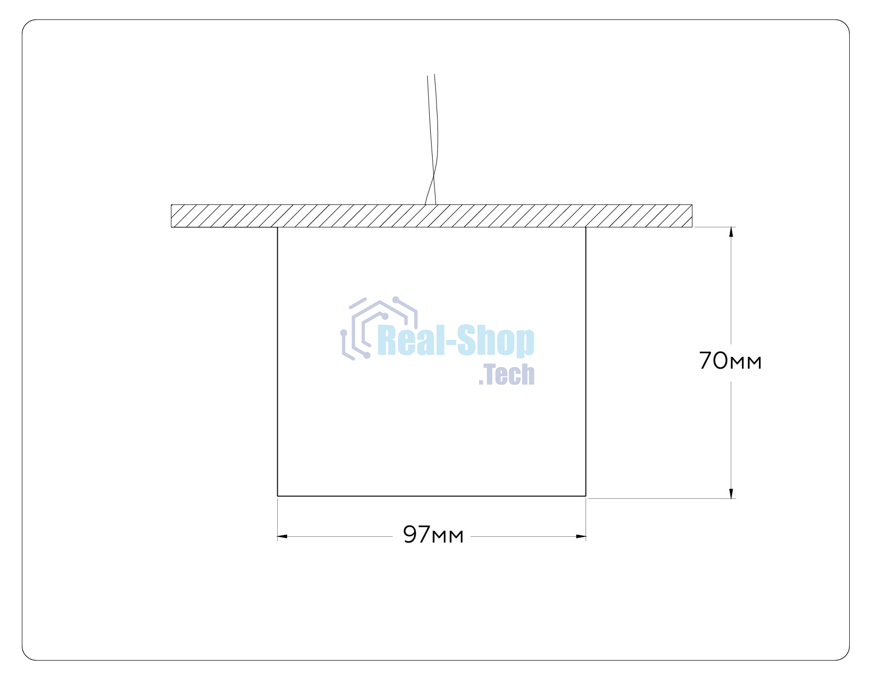 Светильник Ambrella light TN52885 SBK черный песок GX53 max 12W D97*70