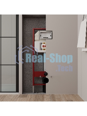 Комплект BAU 6 в 1: рамная инсталляция BAU NEO 45, унитаз подвесной безободковый Bau Hotel PRO, быстросъемное сиденье микролифт, кнопка смыва BAU Stil , черная матовая