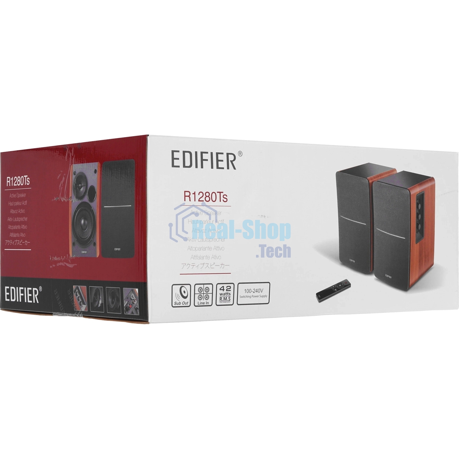 Акустическая система Edifier R1280Ts 2.0 светлое дерево/черный 42Вт