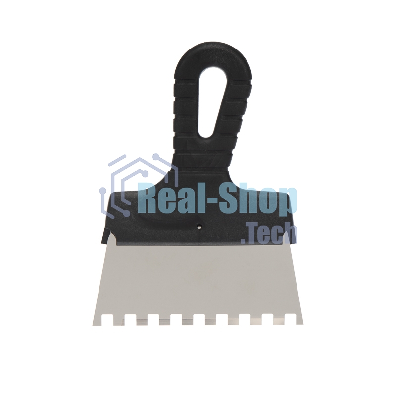 Шпатель фасадный Rexant 150 мм зуб 8х8 нержавеющая сталь, пластмассовая рукоятка